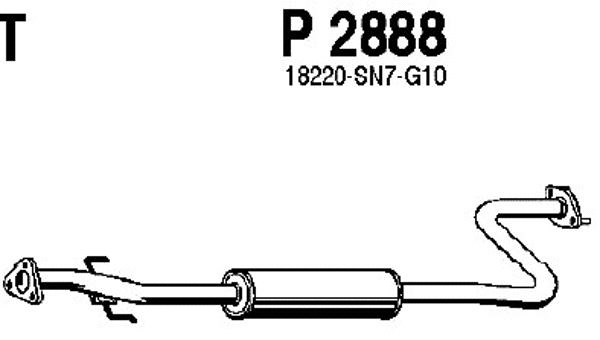 Centre Muffler (P2888)