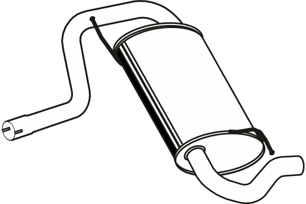 Rear Muffler (P1930)