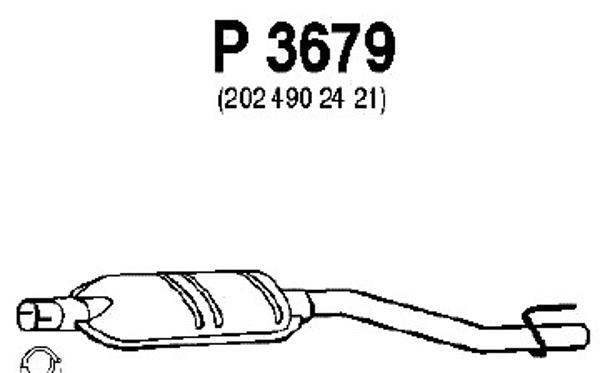 Centre Muffler (P3679)