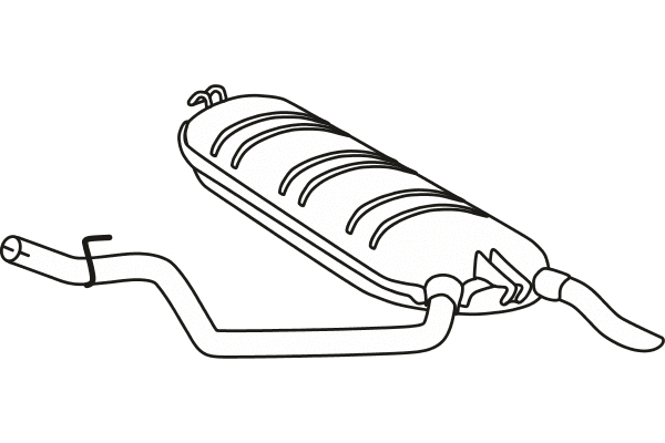 Rear Muffler (P36011)