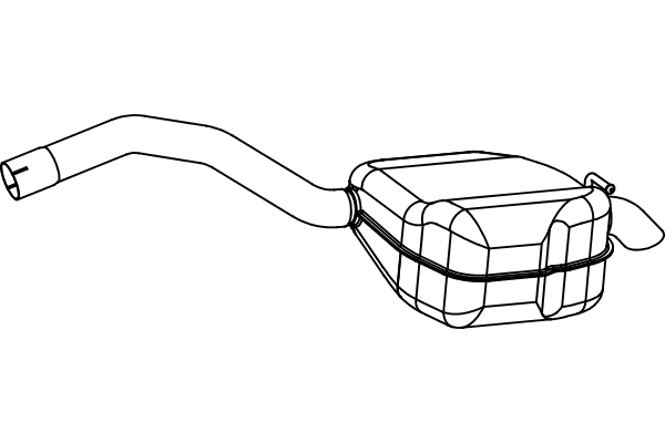 Rear Muffler (P7881)