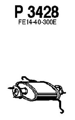 Front Muffler (P3428)