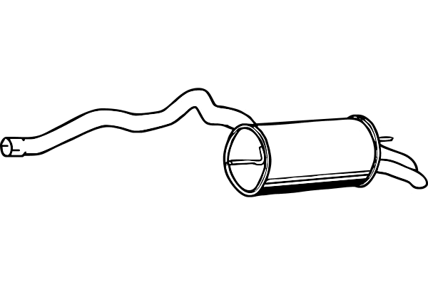 Rear Muffler (P7540)