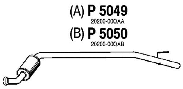 Centre Muffler (P5050)