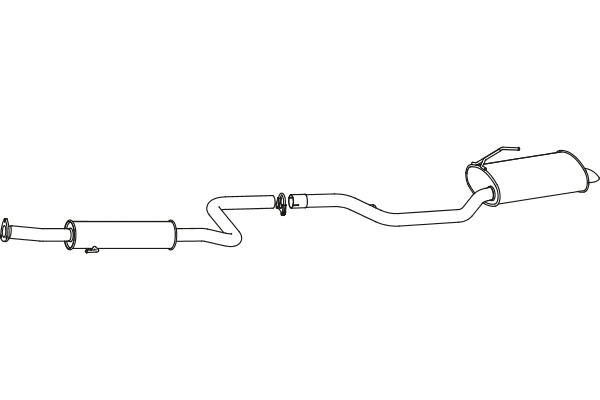 Rear Muffler (P2744)