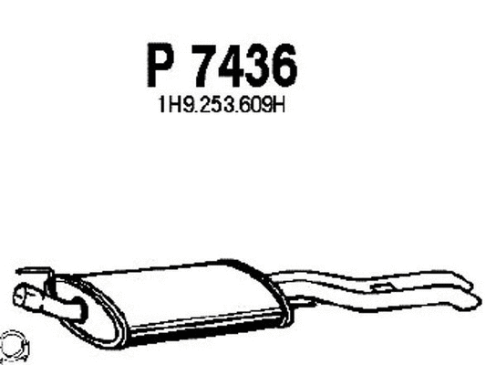 Rear Muffler (P7436)