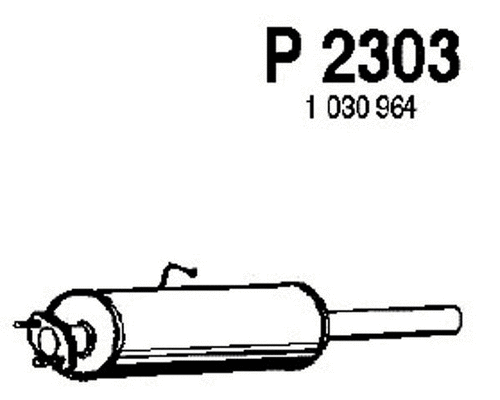 Centre Muffler (P2303)