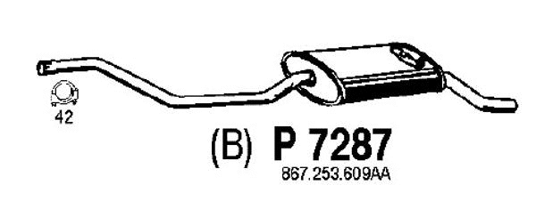 Rear Muffler (P7287)