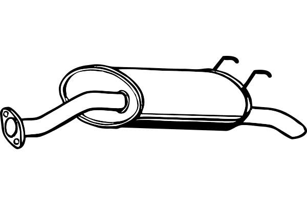 Rear Muffler (P2729)