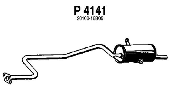 Rear Muffler (P4141)