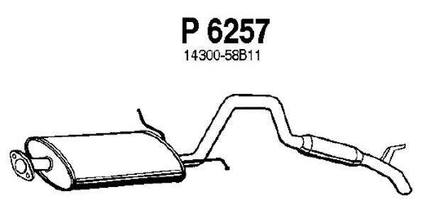 Rear Muffler (P6257)