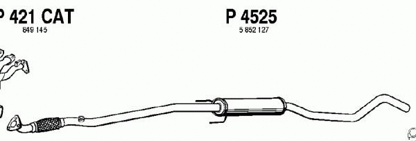Centre Muffler (P4525)