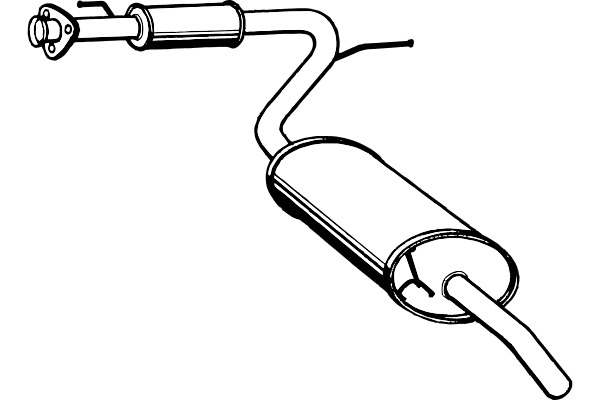 Rear Muffler (P1868)