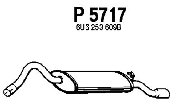 Rear Muffler (P5717)