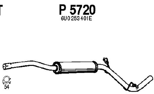 Centre Muffler (P5720)