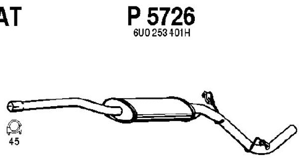 Centre Muffler (P5726)
