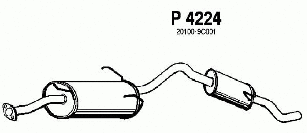 Rear Muffler (P4224)