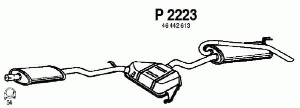 Rear Muffler (P2223)