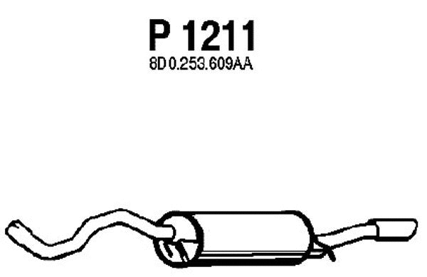 Rear Muffler (P1211)
