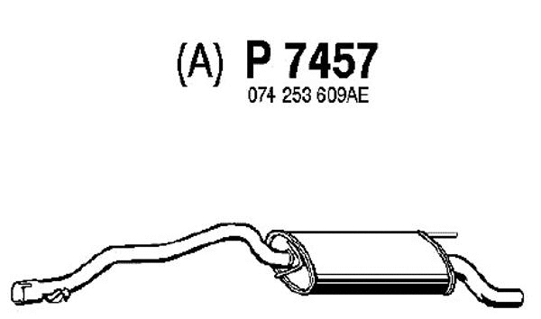 Rear Muffler (P7457)