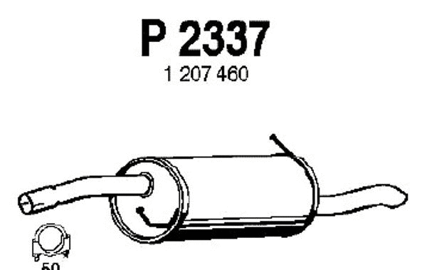 Rear Muffler (P2337)