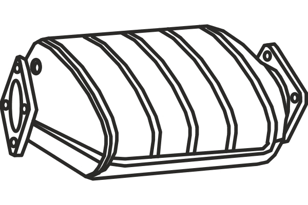Soot/Particulate Filter, exhaust system (P9913DPF)