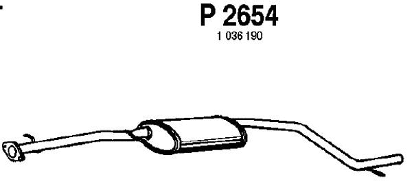 Centre Muffler (P2654)