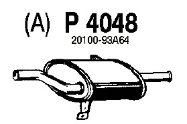 Rear Muffler (P4048)