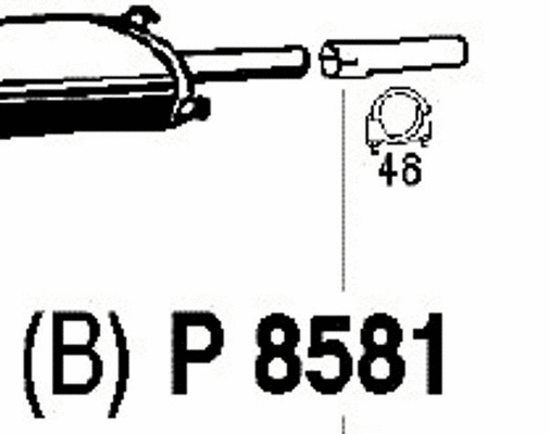 Exhaust Pipe (P8581)