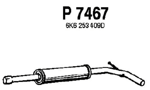 Centre Muffler (P7467)