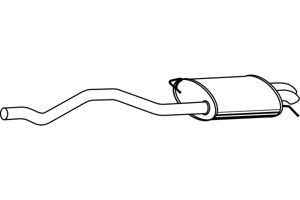 Rear Muffler (P72204)