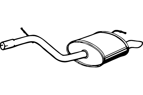 Rear Muffler (P2350)