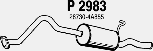 Rear Muffler (P2983)