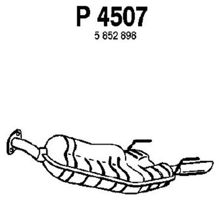 Rear Muffler (P4507)
