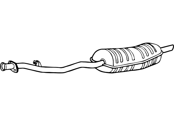 Rear Muffler (P1562)