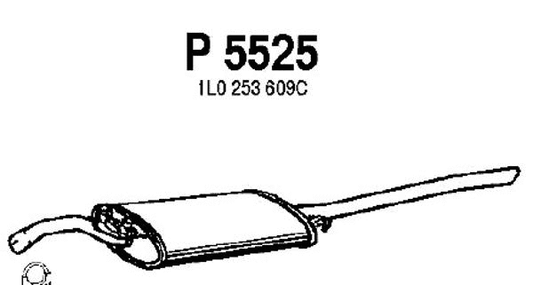 Rear Muffler (P5525)