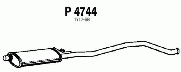 Centre Muffler (P4744)
