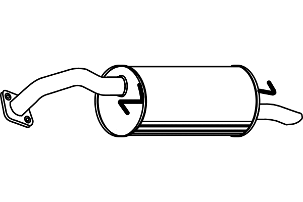 Rear Muffler (P6858)