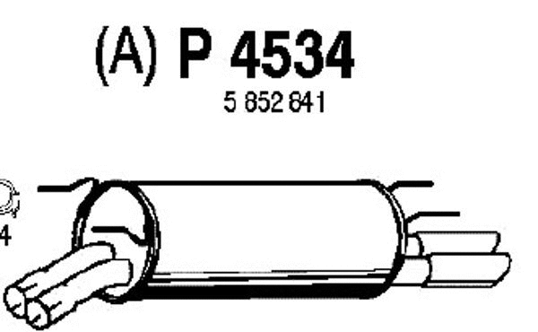 Rear Muffler (P4534)