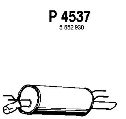 Rear Muffler (P4537)
