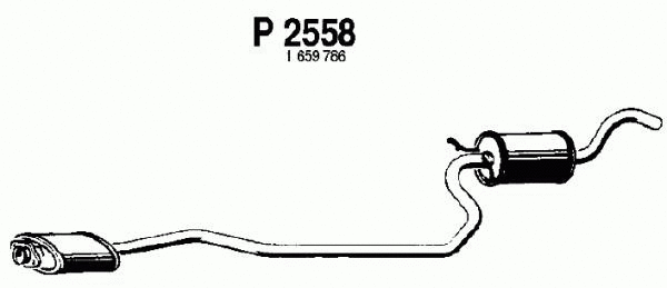Centre Muffler (P2558)