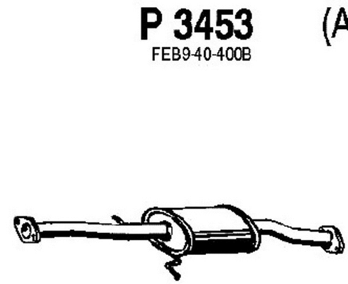 Centre Muffler (P3453)