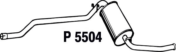 Rear Muffler (P5504)