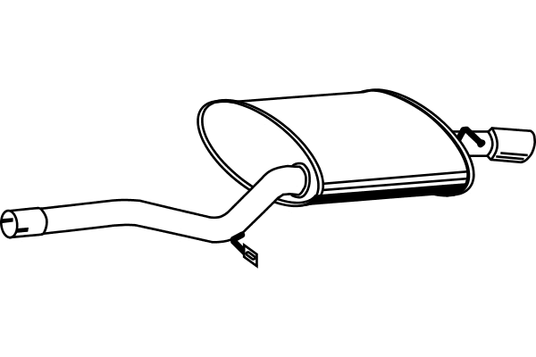 Rear Muffler (P1323)