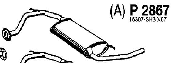 Centre Muffler (P2867)