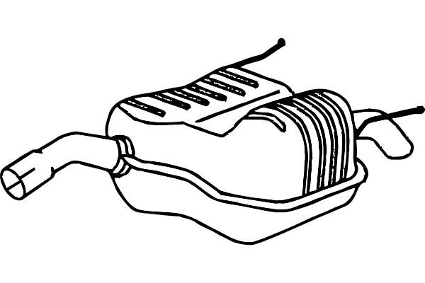 Rear Muffler (P4401)