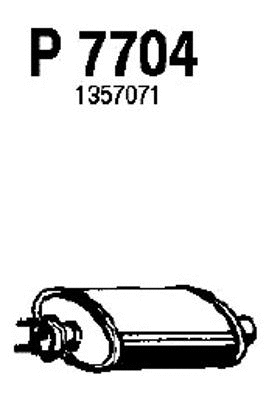 Centre Muffler (P7704)