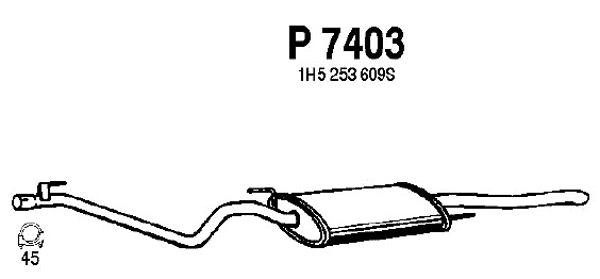 Rear Muffler (P7403)
