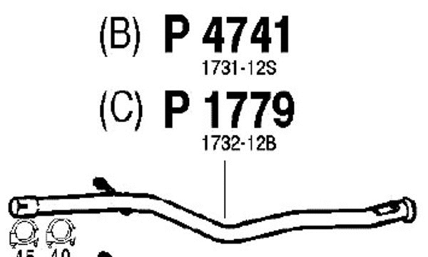 Exhaust Pipe (P4741)