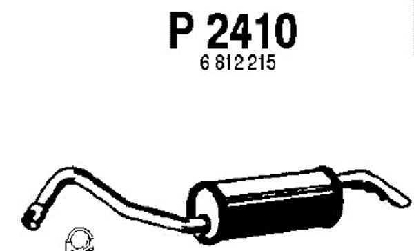 Rear Muffler (P2410)